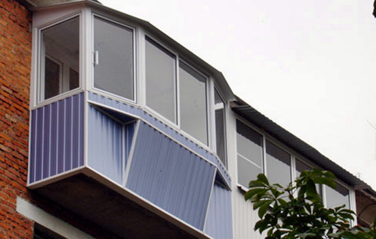 Балкон из профнастила