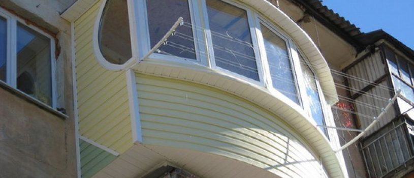 Особенности внешней обшивки балконов и лоджий