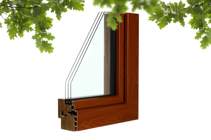 Деревянно-алюминиевое окно