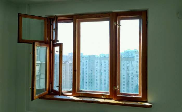 Русские окна из лиственницы